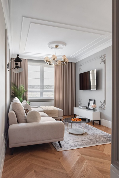 Париж по-русски: квартира 60 кв. м с потрясающим интерьером и комфортной планировкой