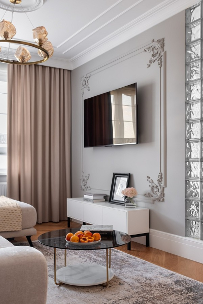 Париж по-русски: квартира 60 кв. м с потрясающим интерьером и комфортной планировкой