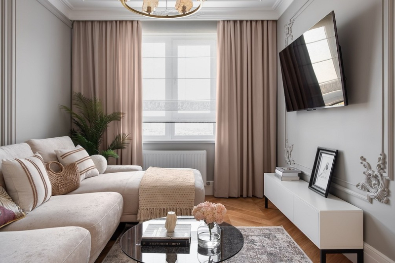 Париж по-русски: квартира 60 кв. м с потрясающим интерьером и комфортной планировкой